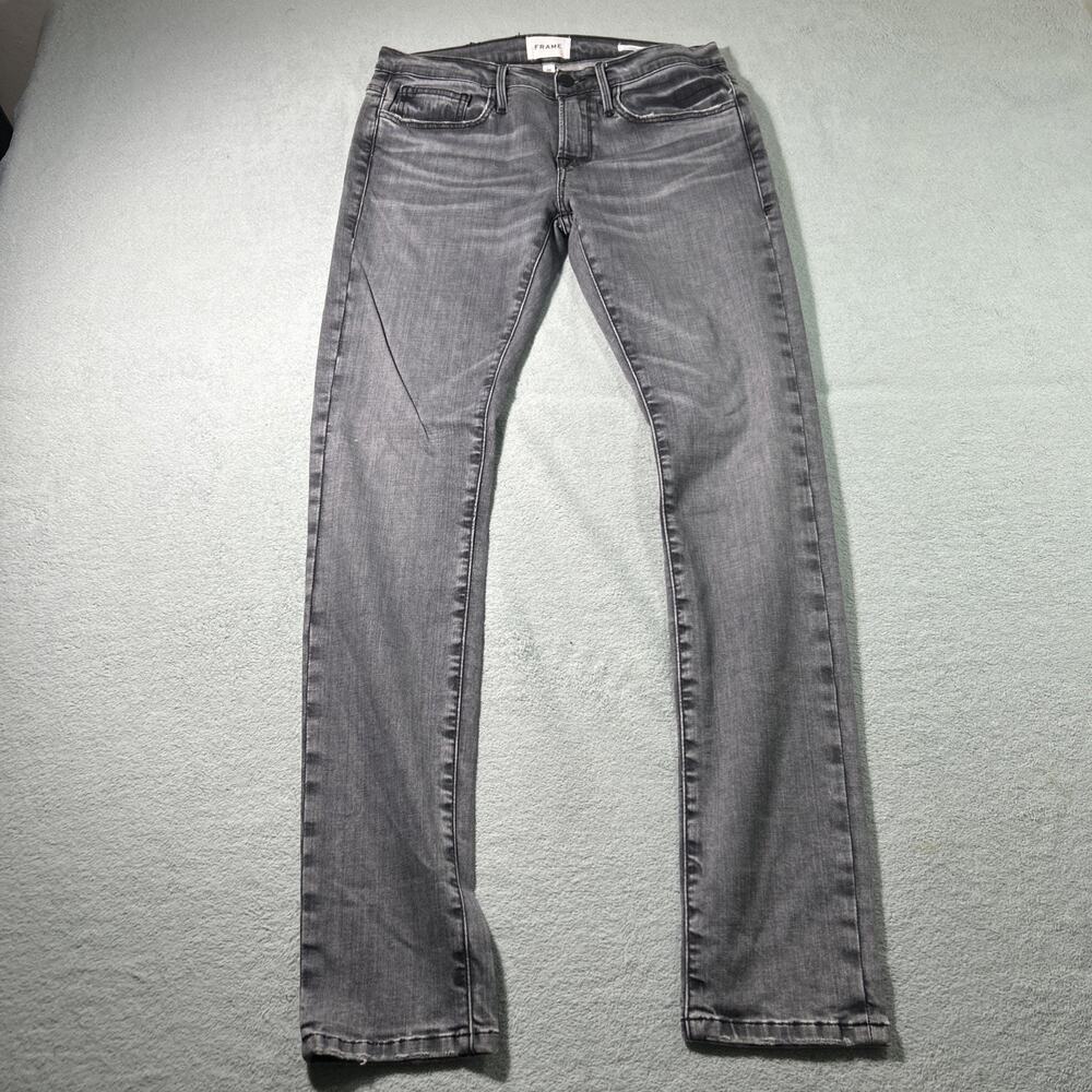 Y2k 2000s Frame L Homme Skinny Jeans Womens 29 30x32 Slim Gothic Skinny Distress